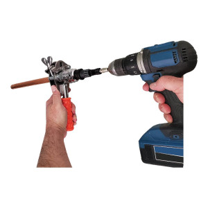 Electric Manual Deluxe Flaring Tool 1/8 3/16 1/4 5/16 3/8 1/2 5/8 3/4 O.D. Uniweld UDFT Include UDFTW 12 point 3/4 Ratchet Wrench Replace 70004