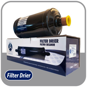 Appli Parts APFD-417S 7/8 in Liquid Line Refrigerant AC Filter Drier hvac Refrigeration 417S ODF Sweat Solder connection universal unidirectional 10-1/2 in long 3-3/4 in wide