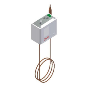 Danfoss Thermostat KP81 Manual Reset SPDT Remote Bulb 78-3/4 in Temp -40-150F 060L115566
