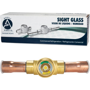 Appli Parts APSG-58AS Visor de Liquido 5/8 pulg Indicador de Humedad con conexiones Soldable con cuerpo solido para Sistemas de Refrigeracion y Aire Acondicionado compatible con refrigerantes CFC, HCFC, HFC Appli Parts APSG-58AS Visor de Liquido 5/8 pulg Indicador de Humedad con conexiones Soldable con cuerpo solido para Sistemas de Refrigeracion y Aire Acondicionado compatible con refrigerantes CFC, HCFC, HFC