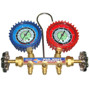 Uniweld QAL5SM-1 Juego Manometro R12/R22/R134a Psi-Kg/cm2-Farenheit