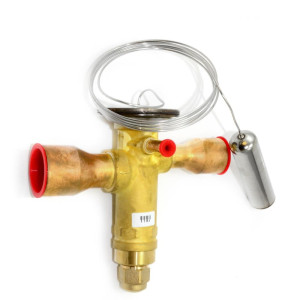 Danfoss 067N3156 9TR Thermostatic expansion valve, TGE, R410A,R32, 5/8x7/8 in Solder, ODF, 1/4 in Externally equalized, Bi-flow, -40 to 50 F replaces 067N3176
