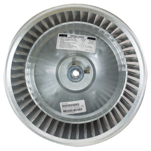 LAU Turbina aire Acondicionado Diametro 10 5/8 in. Profundidad 10 2/3 in.  Eje 1/2 in. 1400 Rpm Disco Central Concave, Acero Galvanizado LA22LA025