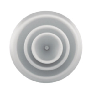 Circular Diffuser 10 in with Circ Aluminum White 10 in Neck Diameter DCFL