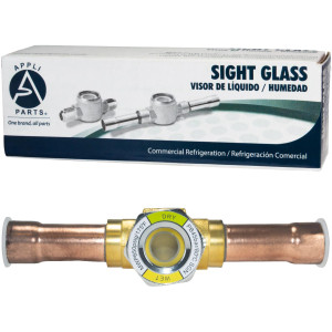 Appli Parts APSG-58S Visor de Liquido 5/8 pulg Indicador de Humedad con conexiones Soldable con cuerpo extraible para Sistemas de Refrigeracion y Aire Acondicionado compatible con refrigerantes CFC, HCFC, HFC Appli Parts APSG-58S Visor de Liquido 5/8 pulg Indicador de Humedad con conexiones Soldable con cuerpo extraible para Sistemas de Refrigeracion y Aire Acondicionado compatible con refrigerantes CFC, HCFC, HFC
