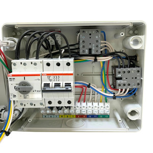 Control Box 4 Hp To 7.5 Hp 220V/50-60Hz Danfoss 191U8003
Manual Motot Starter ABB, Braker ABB, Switchboard ABB 1275 IP65, Control Danfoss EKC102D 220V/60-60HZ, 2 x EKS 211 084B4403 60 inch