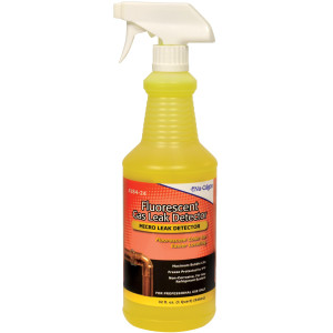 Gas Leak Detector, Fluorescent 1 Quarter Spray Bottle Nucalgon 4184-24