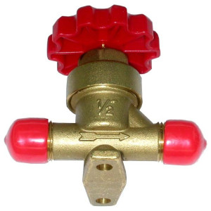 Appli Parts APSV-12 Valvula de Paso 1/2 pulg SAE Flare Rosca, para sistemas de refrigeracion, aire acondicionado y calefaccion, con cuerpo de bronce macizo Appli Parts APSV-12 Valvula de Paso 1/2 pulg SAE Flare Rosca, para sistemas de refrigeracion, aire acondicionado y calefaccion, con cuerpo de bronce macizo