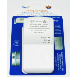 Protector de Voltaje Supco  115v/60hz 448Joules APP120 Min Voltaje 90 VAC Max 1 HP  Tiempo Reconexion 4 mi +/- 1 min