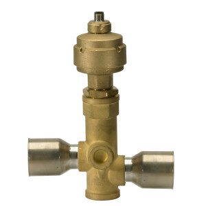 Danfoss 034G4252 Valvula Reguladora Electrrica KVS 15 Conexion de Entrada Soldable ODF, Conexion de salida Soldable ODF Maxima Temperatura de Presion 45.5 Bar, Tamano de entrada y Salida 5/8 in