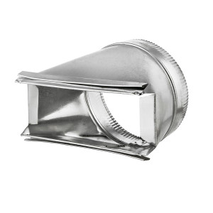 Transicion de Aluminio 3-1/4in x 10in to 6in Redondo 122