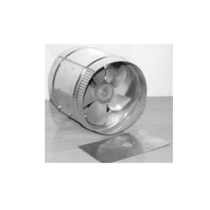 Acme Heavy Duty Steel Housing  Fit all ducts 10in and Up 600 CFM 2200V 0.25 Amps 1550 RPM Aluminum Blade Model 9010-02