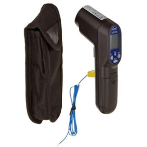 Supco LIT11TC Laser Infrared Thermometer with Probe, -60 to 700 Degrees C, -76 to 932 Degrees F, Accuracy of + or - 1 Degree C