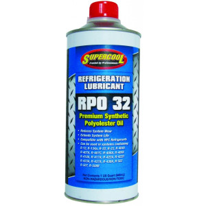 Aceite Refrigerate Sintetico Polyol Ester 32 Viscosity Supercool POE 24988 1/4galon / 32oz