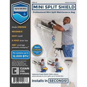Mini Split Clean Bag 12 Fits Systems Up To 12000btu, Cleaning Kit Maintenance Bag
Fit NuCalgon CleanGuard 4150-01