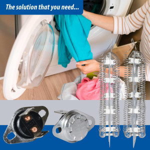 Appli Parts Heating Element Kit DC47-00019AKAP 
Includes: DC47-00019A Heater, DC47-00018A Thermostat, DC96-00887A Fuse, DC47-00016A Fuse