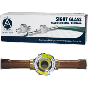 Appli Parts APSG-12S Visor de Liquido 1/2 pulg Indicador de Humedad con conexiones Soldable con cuerpo extraible para Sistemas de Refrigeracion y Aire Acondicionado compatible con refrigerantes CFC, HCFC, HFC Appli Parts APSG-12S Visor de Liquido 1/2 pulg Indicador de Humedad con conexiones Soldable con cuerpo extraible para Sistemas de Refrigeracion y Aire Acondicionado compatible con refrigerantes CFC, HCFC, HFC