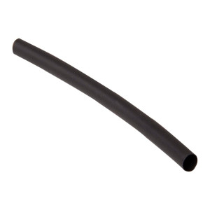 Tubo termoencogible  3 / 8ID  paquete de 6 termocontraibles de poliolefina  negro de calidad comercial HS06