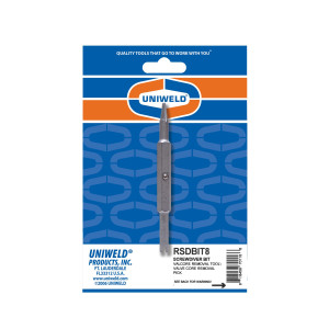 Screwdriver Bit Valve Core Pick Extractor / Valve Core Removal Tool Uniweld Rsdbit8