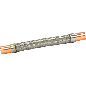 Appli Parts APVE-118 Antivibrador 1-1/8 pulg Soldable Eliminador de Vibracion 33cm Largo 450psi presion maxima de trabajo y 3.265psi presion de rotura