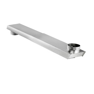 Lambro 3006 Rectangular Aluminum Dryer Duct, Titefit 90 Degree 24 inch - 41 inch