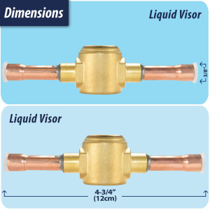 Appli Parts APSG-38AS Visor de Liquido 3/8 pulg Indicador de Humedad con conexiones Soldable con cuerpo solido para Sistemas de Refrigeracion y Aire Acondicionado compatible con refrigerantes CFC, HCFC, HFC Appli Parts APSG-38AS Visor de Liquido 3/8 pulg Indicador de Humedad con conexiones Soldable con cuerpo solido para Sistemas de Refrigeracion y Aire Acondicionado compatible con refrigerantes CFC, HCFC, HFC