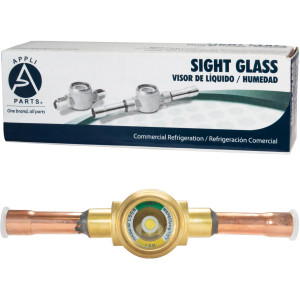 Appli Parts APSG-38AS Visor de Liquido 3/8 pulg Indicador de Humedad con conexiones Soldable con cuerpo solido para Sistemas de Refrigeracion y Aire Acondicionado compatible con refrigerantes CFC, HCFC, HFC Appli Parts APSG-38AS Visor de Liquido 3/8 pulg Indicador de Humedad con conexiones Soldable con cuerpo solido para Sistemas de Refrigeracion y Aire Acondicionado compatible con refrigerantes CFC, HCFC, HFC