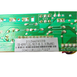 Pc Board Main Control Indoor Unit CE-KFR71DL/N1Y-B.D.3 RoHS 201344290039 17122700000002 
Fits: MUB-24CR 292CP321A MEH18FVF2 MUBU12HRFN1MB MEHU12AVF2 MEH12FVF2 292CP321 MEHU18AVF2
