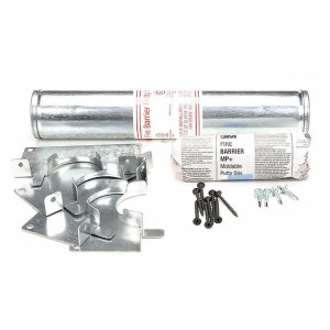 Kit de funda de masilla para barrera contra incendios de 3M, 12 pulgadas Longitud 4 pulgadas De diametro Acero DT400