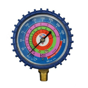 Uniweld G530LD Manifold Gauge Low R-410A,R-22,R-404A psi-Fahrenheit
