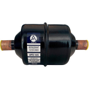 Appli Parts APFD-165S 5/8 in Liquid Line Refrigerant AC Filter Drier hvac Refrigeration 165S ODF Sweat Solder connection universal unidirectional 6in long 3in wide