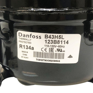 Danfoss B43H5L 1/10HP R134a Compresor Fraccionario de Refrigeracion LBP 115/1/60 (V/Ph/Hz) 123B8114 RSIR Danfoss B43H5L 1/10HP R134a Compresor Fraccionario de Refrigeracion LBP 115/1/60 (V/Ph/Hz) 123B8114 RSIR