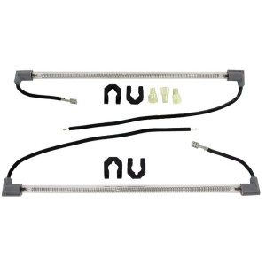 Appli Parts APDH-12G276 11-5/8 in, 110 V, 550 W, Glass Defrost Heater Replacement for Refrigerators, 2 pieces, replaces NUV-276