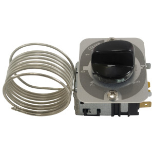 Danfoss 077B7100 Termostato de control Refrigerador comercial 1 puerta 077B7100 077B0967L Cut-in Frio -9.5C Cut-out Frio -18.0C Cut-in Caliente +8.5C Cut-Out Caliente +3.0C Capilar 1200mm B0