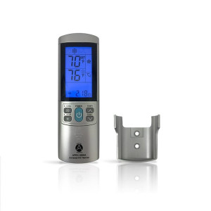 Appli Parts APRC-2000A Control para Aire Acondicionado Universal, LCD 3 pulg Iluminado, Centigrado y Fahrenheit, Funcion Sleep, Temporizador, 2.000 Frecuencias