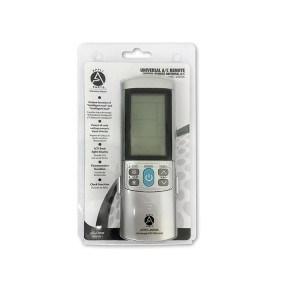 Appli Parts APRC-2000A Control para Aire Acondicionado Universal, LCD 3 pulg Iluminado, Centigrado y Fahrenheit, Funcion Sleep, Temporizador, 2.000 Frecuencias