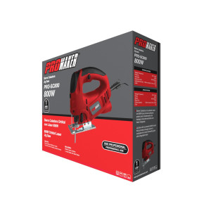 Sierra Caladora Promaker PRO-SC800 Voltaje - Frecuencia 120V - 60Hz Potencia 800W Velocidad 800-3000cpm Angulo de corte 0-45 Capacidad de corte 100mm (madera) 10mm (metal) Cable 2m