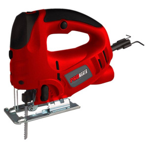 Promaker Jig Saw PRO-SC800
Voltage - Frequency: 120V - 60Hz
Amperage: 7.0AMP
Power: 800W
Speed: 800-3000spm
Bevel Cut: 0-45
Cutting capacity: 100mm (wood) 10mm (steel)
Cord: 6.5ft