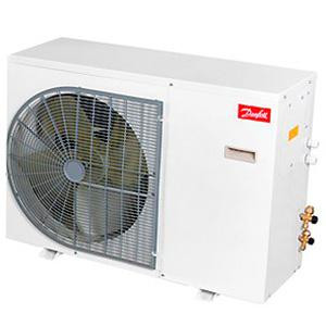 Danfoss Condensing Unit 2HP 230V/3Ph/60Hz R404, R452 LBP Slim Pack LPZP068D20Q 1 Fan with Reciprocating Compressor NTZ068-3 57dB 115F0625 