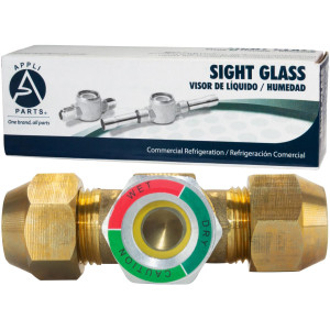 Appli Parts APSG-34A Visor de Liquido 3/4 pulg Flare e Indicador de Humedad con conexiones Rosca con cuerpo extraible para Sistemas de Refrigeracion y Aire Acondicionado compatible con refrigerantes CFC, HCFC, HFC Appli Parts APSG-34A Visor de Liquido 3/4 pulg Flare e Indicador de Humedad con conexiones Rosca con cuerpo extraible para Sistemas de Refrigeracion y Aire Acondicionado compatible con refrigerantes CFC, HCFC, HFC