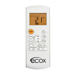 Mini Split De Pared 18.000btu R410 220v/60hz/1ph Inverter Hasta Seer 20 Wifi Opcional Ahri / Etl, Solo Frio, Rg57 Centigrado, Con Kit De Instalacion Ecox Edhm018c19b