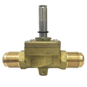 Appli Parts APSOV-58C Valvula Solenoide Cuerpo 5/8 pulg SAE, normalmente cerrada NC, Bobina no incluida, para refrigerante tipo CFC HCFC y HFC
