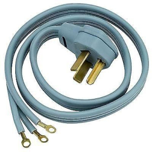 GE WX09X10004 Genuine OEM Dryer Power Cord 6 Feet 30 Amp 3 Wires  Fits: WX9X4 WX9X4DS