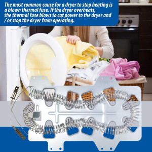 DC47-00019A Appli Parts dryer Heating Element DC47-00019AAP replacement for original part Samsung Dryer and other Compatible Model with heating coil part number 