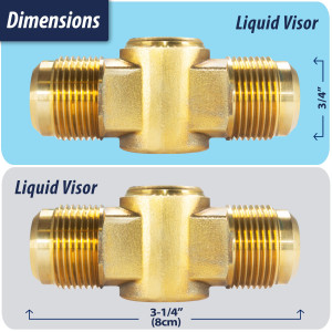 Appli Parts APSG-34A Visor de Liquido 3/4 pulg Flare e Indicador de Humedad con conexiones Rosca con cuerpo solido para Sistemas de Refrigeracion y Aire Acondicionado compatible con refrigerantes CFC, HCFC, HFC Appli Parts APSG-34A Visor de Liquido 3/4 pulg Flare e Indicador de Humedad con conexiones Rosca con cuerpo solido para Sistemas de Refrigeracion y Aire Acondicionado compatible con refrigerantes CFC, HCFC, HFC