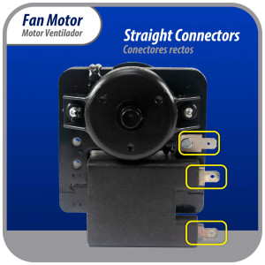 Appli Parts APFM-1638 Evaporator Fan Motor for refrigerators and freezers 110 V, 60 Hz, 0.12 A, 7.5 W, 2500 rpm, CCW, Shaft Length 1-3/4 in replaces 200D2940P005, 200D2940P011, P009, WR01F01638