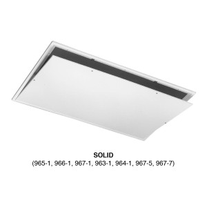 Panel de Acceso al Techo Marco Exterior 27-1/2 in x 46 in  Abertura 24-1/2x 46 Sin Persianas First Co 966-1