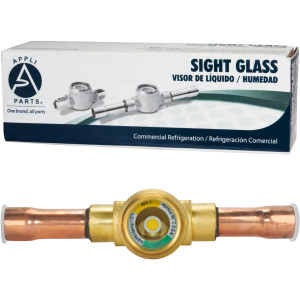 Appli Parts APSG-12AS Visor de Liquido 1/2 pulg Indicador de Humedad con conexiones Soldable con cuerpo solido para Sistemas de Refrigeracion y Aire Acondicionado compatible con refrigerantes CFC, HCFC, HFC Appli Parts APSG-12AS Visor de Liquido 1/2 pulg Indicador de Humedad con conexiones Soldable con cuerpo solido para Sistemas de Refrigeracion y Aire Acondicionado compatible con refrigerantes CFC, HCFC, HFC