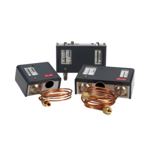 Danfoss 060L5215 KPU68 Refrigeration Thermostat, Range 25 to 95 F, SPDT, Automatic Reset, Room Sensor