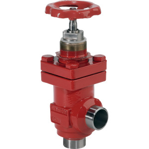 Danfoss 148B5620 SVA-S 40 Valve, Butt Weld, Shut-Off, 1-1/2 inch SVL Flexline  Direction Angleway with Handwheel Flow Direction Bi-flow 